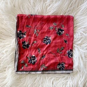 Valentino Vintage Floral Scarf